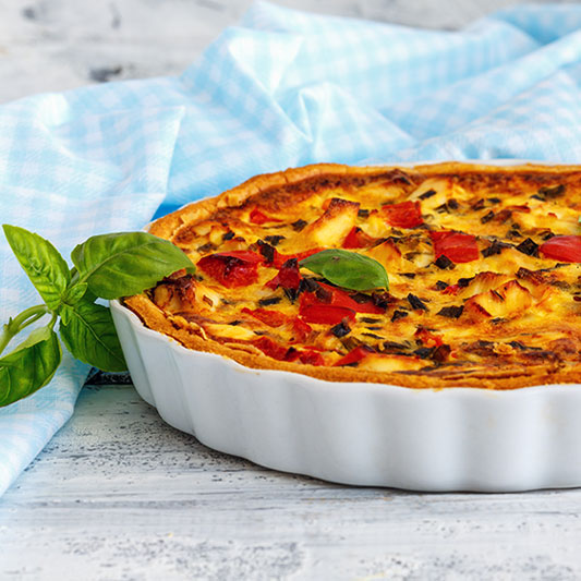 Tarte au poulet et aux champignons