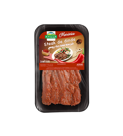 Steak de dinde mariné