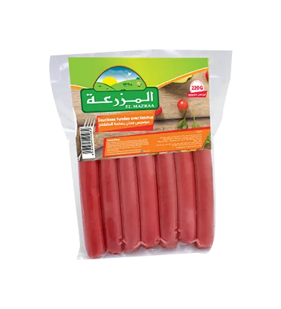 Saucisses de dinde fumées au Ketchup